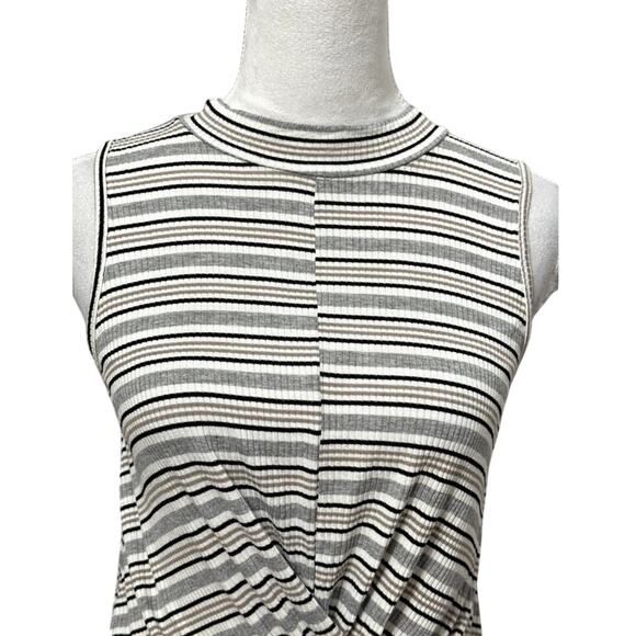 Caution To The Wind Crop Top Striped Front Twist Sleeveless Multicolor Women’s S - Picture 2 of 7